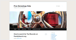 Desktop Screenshot of freegenealogyhelp.com